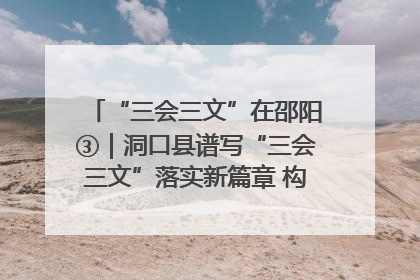 “三会三文”在邵阳③｜洞口县谱写“三会三文”落实新篇章 构建协同联动大格局