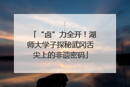“卤”力全开！湖师大学子探秘武冈舌尖上的非遗密码