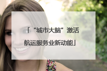 “城市大脑”激活航运服务业新动能