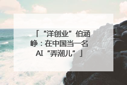 “洋创业”伯涵峥：在中国当一名AI“弄潮儿”