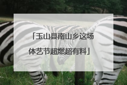 玉山县南山乡这场体艺节超燃超有料