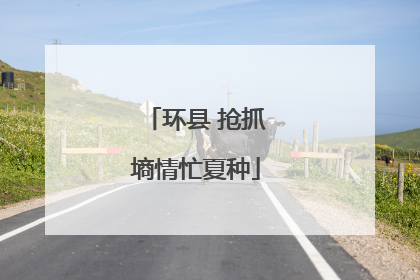 环县 抢抓墒情忙夏种