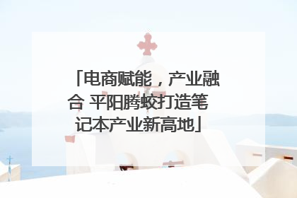 电商赋能，产业融合 平阳腾蛟打造笔记本产业新高地