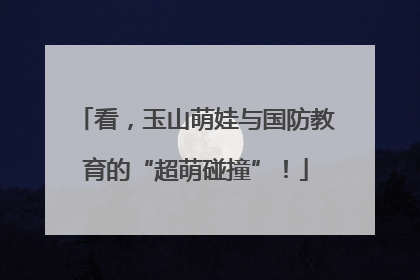 看，玉山萌娃与国防教育的“超萌碰撞”！