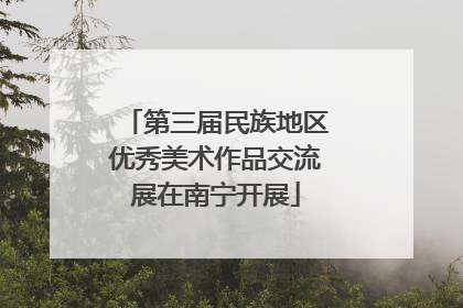 第三届民族地区优秀美术作品交流展在南宁开展
