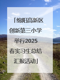 绵阳高新区创新第三小学举行2025春实习生总结汇报活动