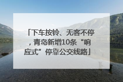下车按铃、无客不停，青岛新增10条“响应式”停靠公交线路