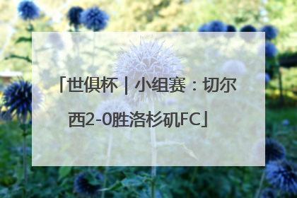 世俱杯｜小组赛：切尔西2-0胜洛杉矶FC