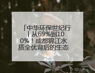 中华环保世纪行丨从69%到100%！成都锦江水质全优背后的生态治理密码