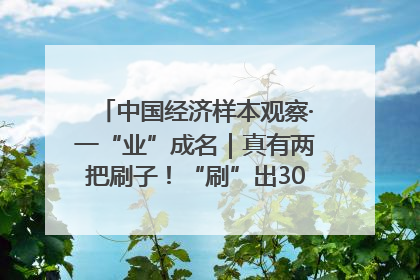 中国经济样本观察·一“业”成名｜真有两把刷子！“刷”出30亿级“颜值经济”