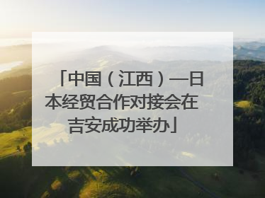 中国（江西）—日本经贸合作对接会在吉安成功举办