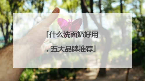 什么洗面奶好用，五大品牌推荐