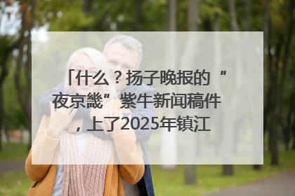 什么？扬子晚报的“夜京畿”紫牛新闻稿件，上了2025年镇江中考模拟卷！