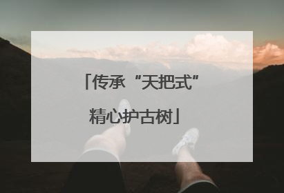 传承“天把式” 精心护古树