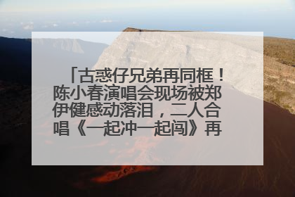 古惑仔兄弟再同框！陈小春演唱会现场被郑伊健感动落泪，二人合唱《一起冲一起闯》再现青春回忆