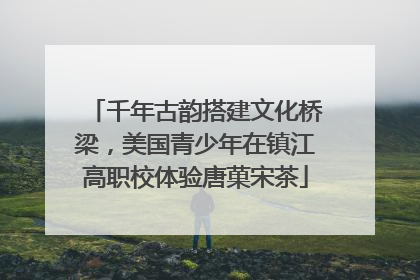 千年古韵搭建文化桥梁，美国青少年在镇江高职校体验唐菓宋茶