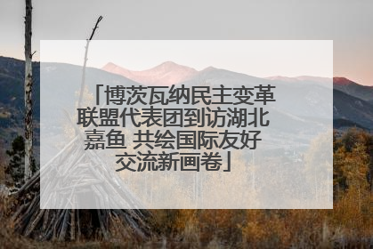 博茨瓦纳民主变革联盟代表团到访湖北嘉鱼 共绘国际友好交流新画卷