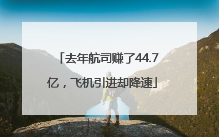去年航司赚了44.7亿，飞机引进却降速