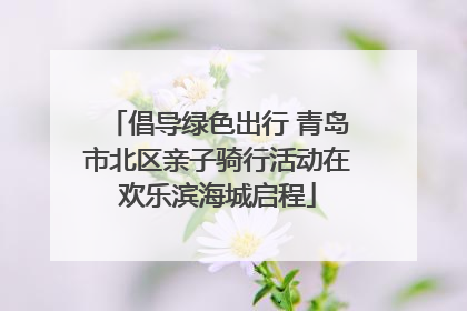 倡导绿色出行 青岛市北区亲子骑行活动在欢乐滨海城启程