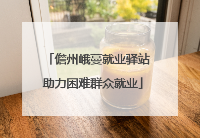 儋州峨蔓就业驿站助力困难群众就业