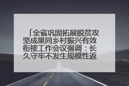 全省巩固拓展脱贫攻坚成果同乡村振兴有效衔接工作会议强调：长久守牢不发生规模性返贫致贫底线 王宁出席并讲话 王予波主持