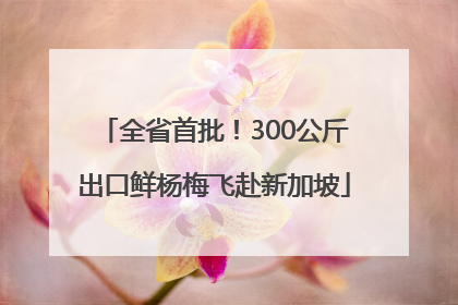 全省首批！300公斤出口鲜杨梅飞赴新加坡