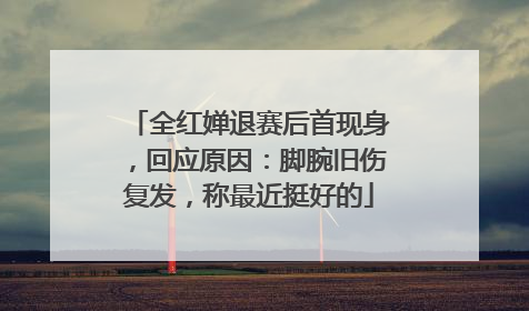 全红婵退赛后首现身，回应原因：脚腕旧伤复发，称最近挺好的