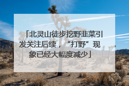 北灵山徒步挖野韭菜引发关注后续，“打野”现象已经大幅度减少