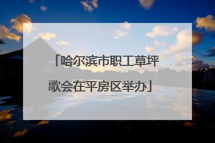 哈尔滨市职工草坪歌会在平房区举办