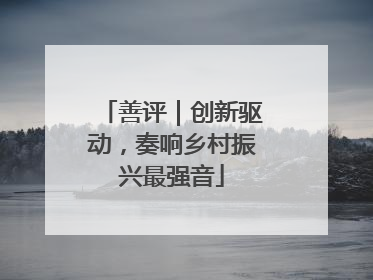 善评｜创新驱动，奏响乡村振兴最强音
