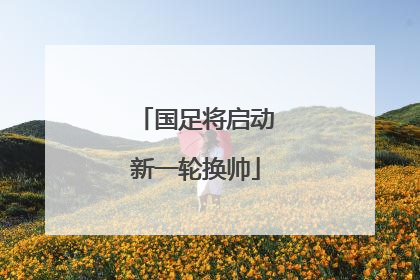国足将启动新一轮换帅