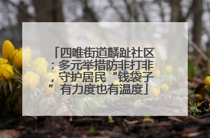 四唯街道麟趾社区：多元举措防非打非，守护居民“钱袋子”有力度也有温度