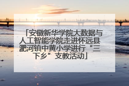 安徽新华学院大数据与人工智能学院走进怀远县淝河镇中黄小学进行“三下乡”支教活动