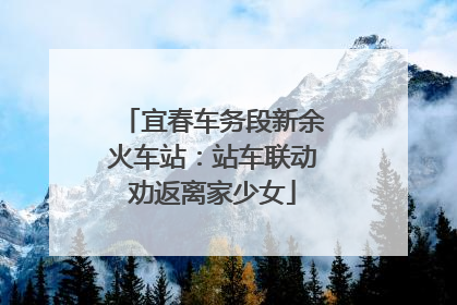 宜春车务段新余火车站：站车联动劝返离家少女
