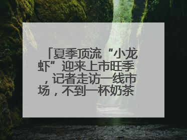 夏季顶流“小龙虾”迎来上市旺季，记者走访一线市场，不到一杯奶茶钱就能买斤虾