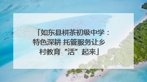 如东县栟茶初级中学：特色深耕 托管服务让乡村教育“活”起来