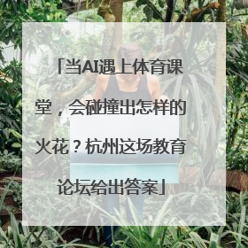 当AI遇上体育课堂，会碰撞出怎样的火花？杭州这场教育论坛给出答案