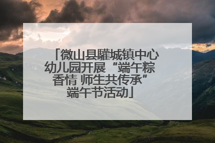微山县驩城镇中心幼儿园开展“端午粽香情 师生共传承”端午节活动