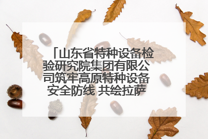 山东省特种设备检验研究院集团有限公司筑牢高原特种设备安全防线 共绘拉萨美好生活画卷