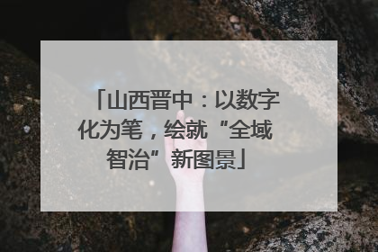 山西晋中：以数字化为笔，绘就“全域智治”新图景