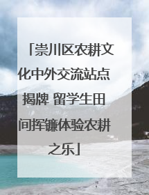 崇川区农耕文化中外交流站点揭牌 留学生田间挥镰体验农耕之乐