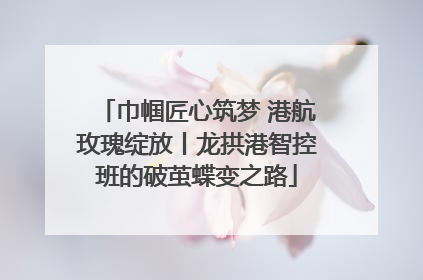 巾帼匠心筑梦 港航玫瑰绽放丨龙拱港智控班的破茧蝶变之路