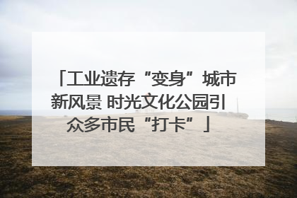 工业遗存“变身”城市新风景 时光文化公园引众多市民“打卡”