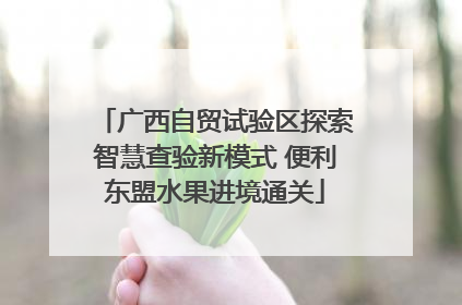 广西自贸试验区探索智慧查验新模式 便利东盟水果进境通关