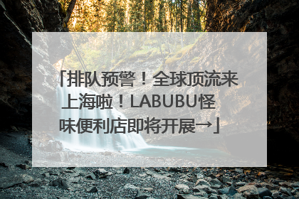 排队预警！全球顶流来上海啦！LABUBU怪味便利店即将开展→
