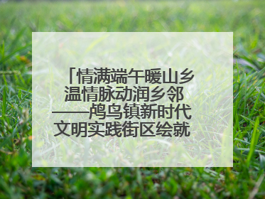 情满端午暖山乡 温情脉动润乡邻——鸬鸟镇新时代文明实践街区绘就文化共富新图景