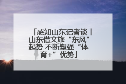 感知山东记者谈丨山东借文旅“东风”起势 不断塑强“体育+”优势