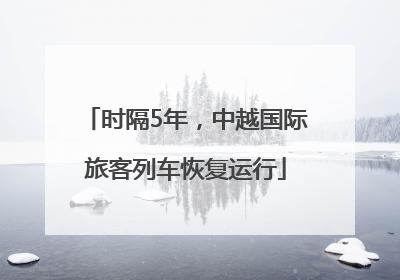 时隔5年，中越国际旅客列车恢复运行