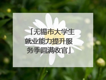 无锡市大学生就业能力提升服务季圆满收官