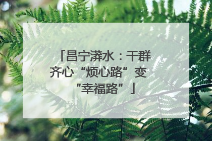 昌宁漭水：干群齐心“烦心路”变“幸福路”